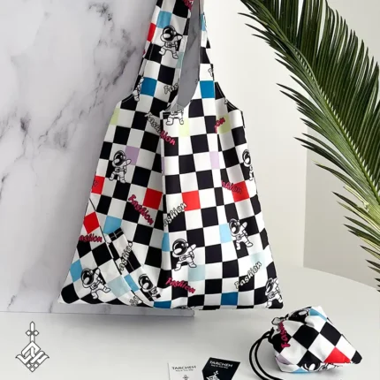 توت بگ جمع شو ضد آب فضانورد شطرنجی