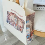 توت بگ سه بعدی سفید طرح مدرسه آتن